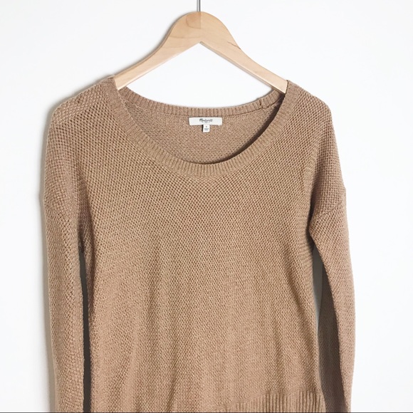 MADEWELL Brown Knit Crewneck Sweater - Picture 2 of 6